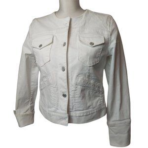 GAP White Jean Jacket Cropped